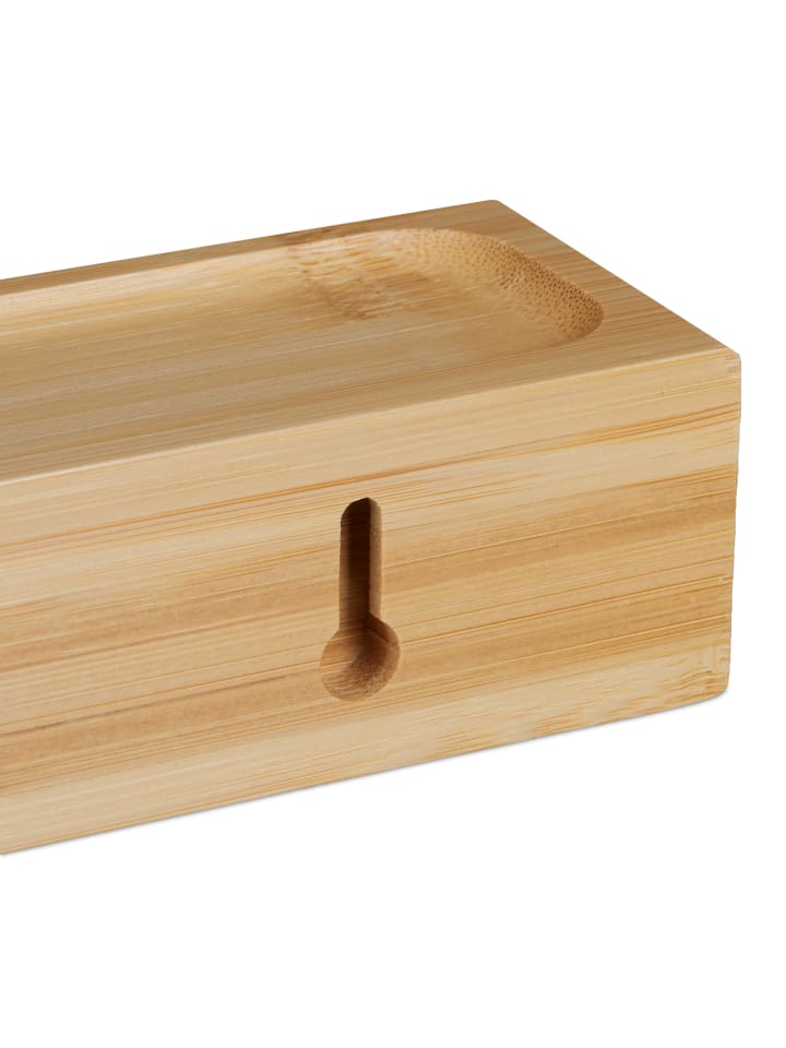 relaxdays Schlüsselbrett in Natur - (B)29,5 x (H)4,5 x (T)6 cm günstig kaufen onesize