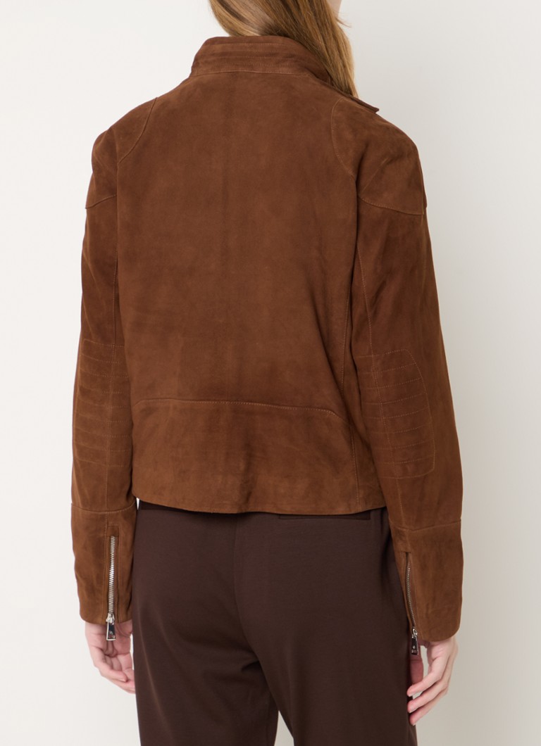 Ralph Lauren goat suede jacket with zip pockets