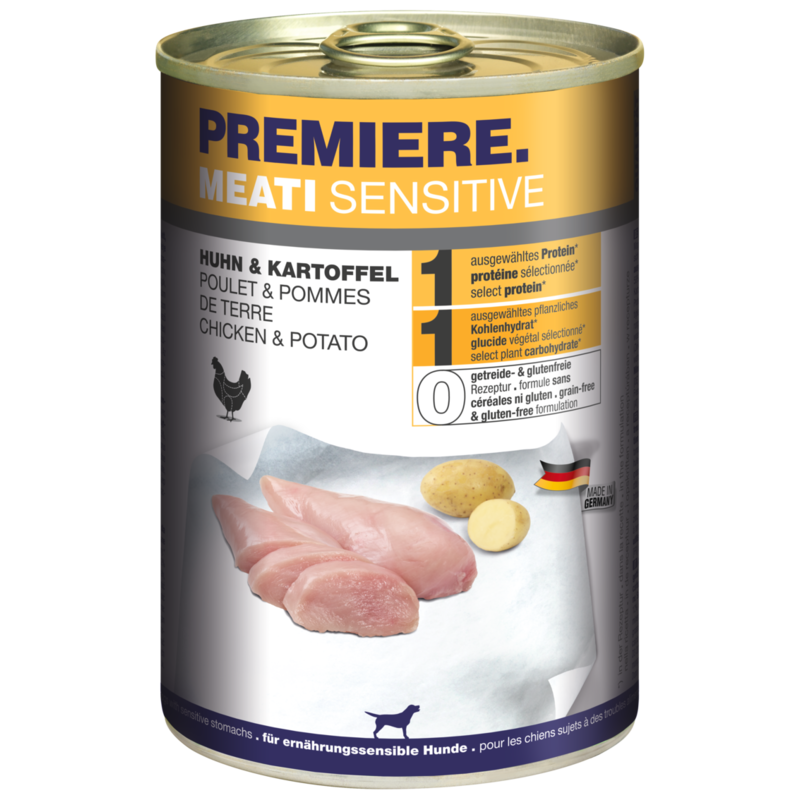 PREMIERE Hundenassfutter PREMIERE Meati Sensitive Huhn & Kartoffel 24x400 g
