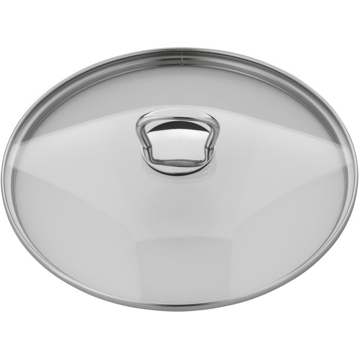 Ersatz-Glasdeckel mit eckigem Griff, 24 cm