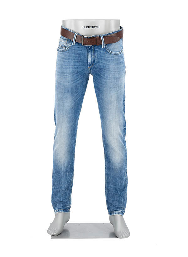 Alberto, Jeans Slipe, Tapered Fit, Bio Baumwoll-Stretch, blau