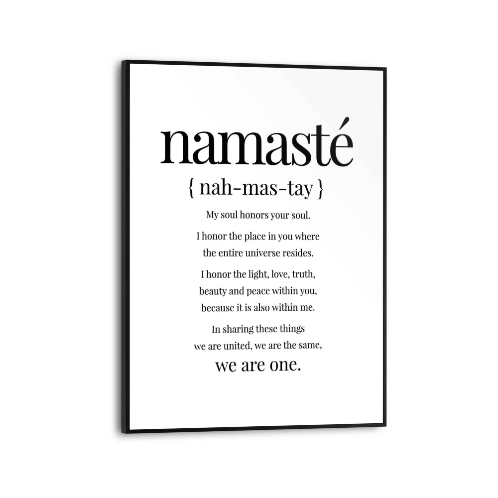 Rahmenbild Yoga Quote