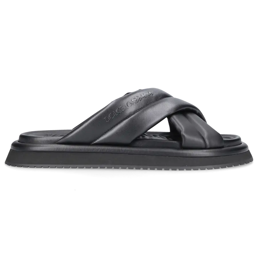 Dolce & Gabbana - Sandalen SAINT BARTH Lederimitat - schwarz