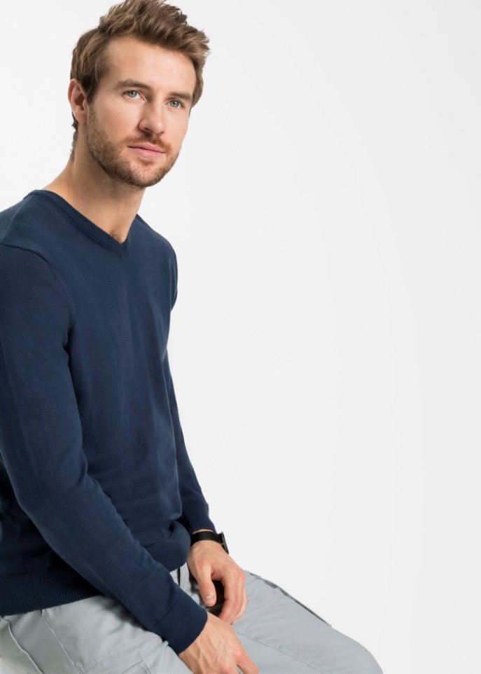 Pullover mit V-Ausschnitt