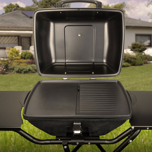 Standgrill XXL mit Rollen