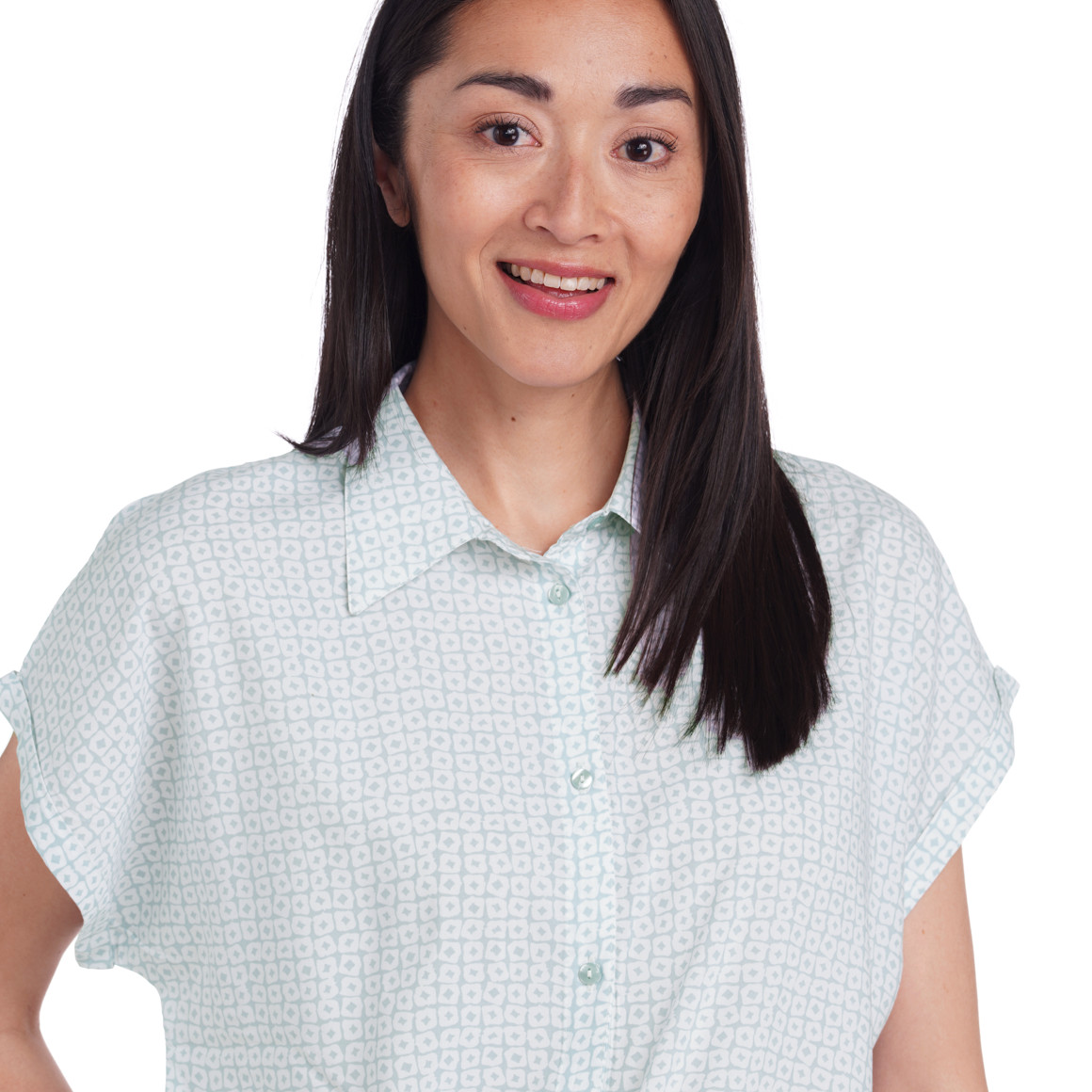Damen Bluse mit Knotendetail