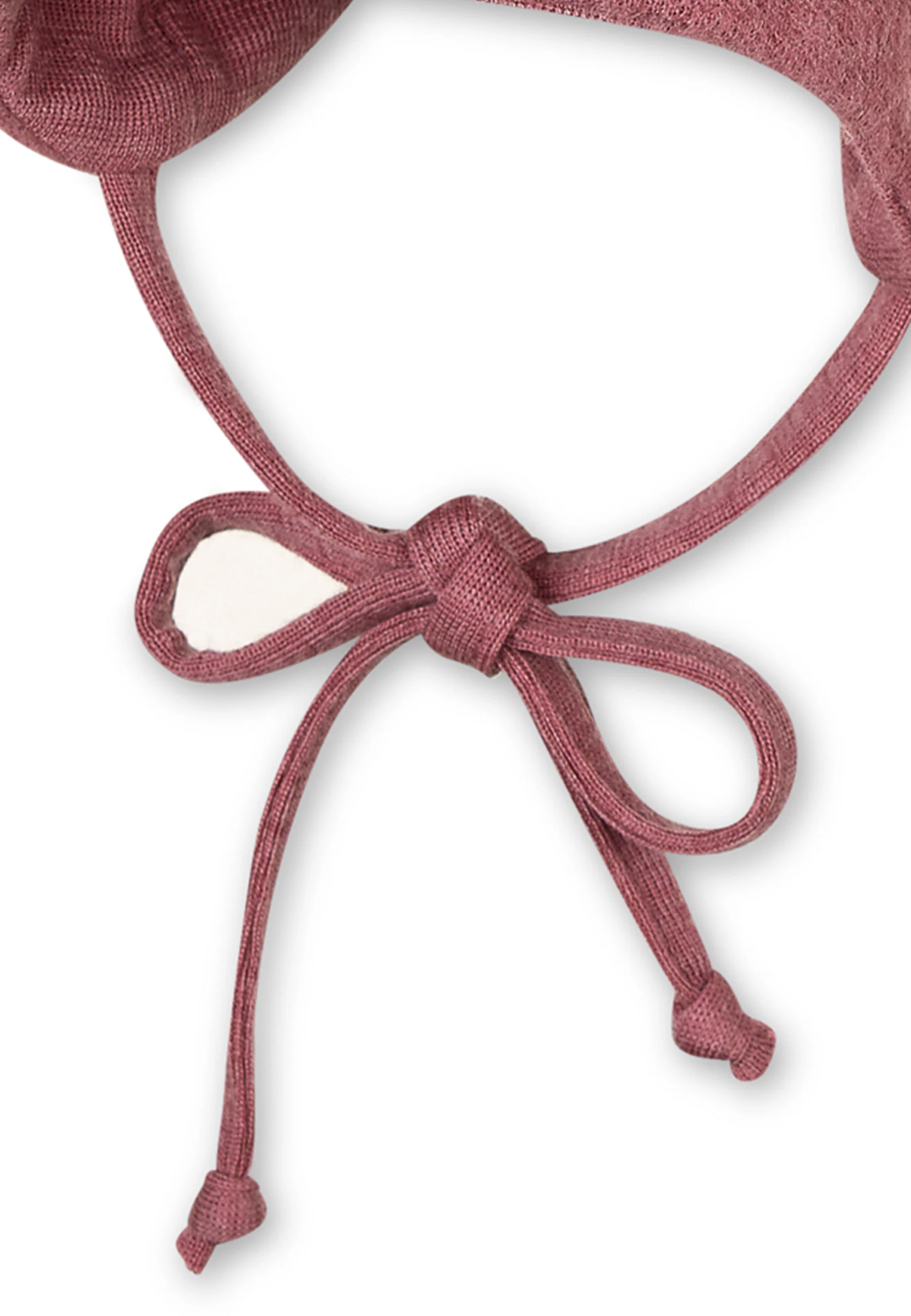 Mütze aus Wolle (Merino) mit Bindeband in 5 Farben