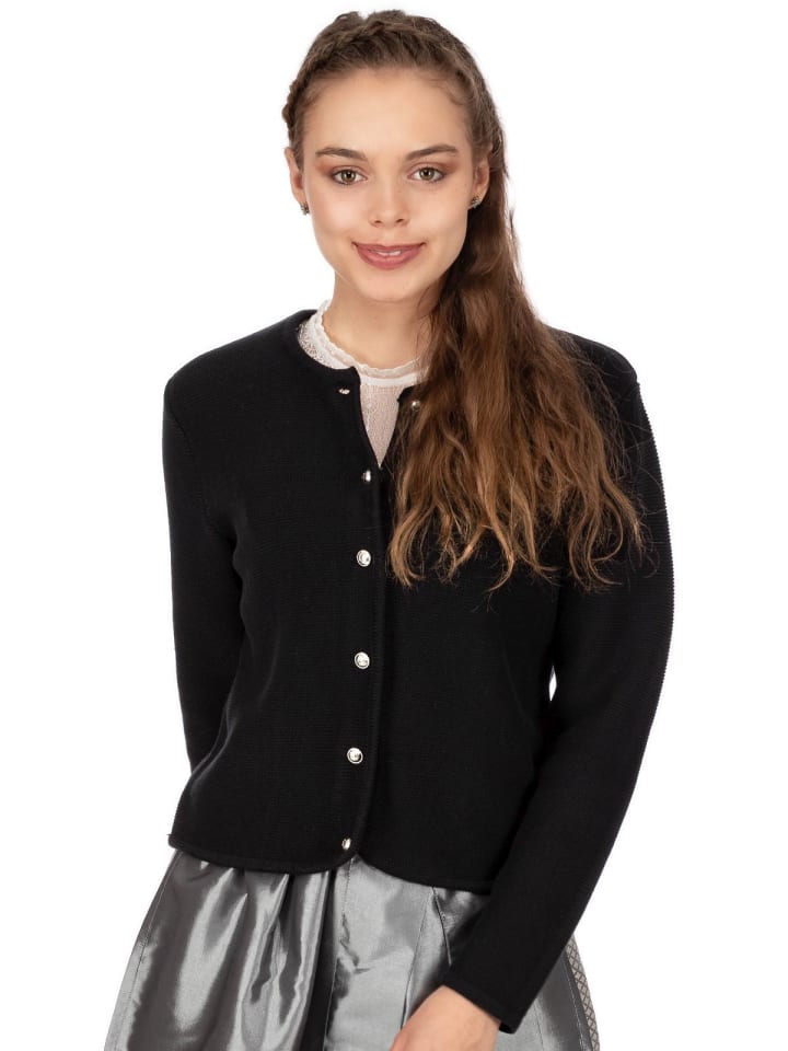 AlpSpur Strickjacke LINA in schwarz günstig kaufen