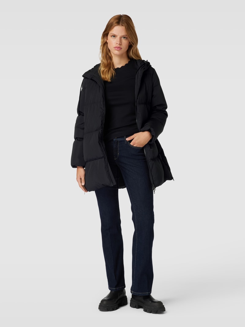 Daunenjacke mit Daunen-Feder-Füllung Modell 'LOUISE' in schwarz