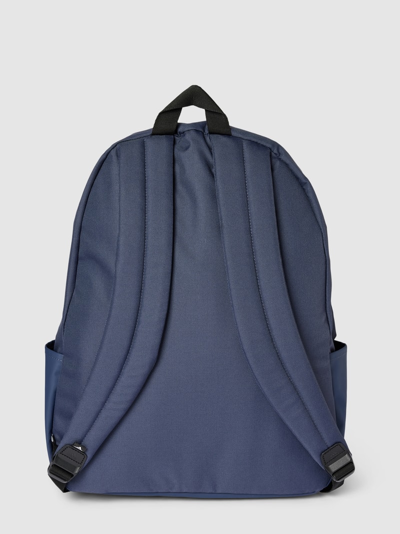 Rucksack mit Label-Print in marineblau
