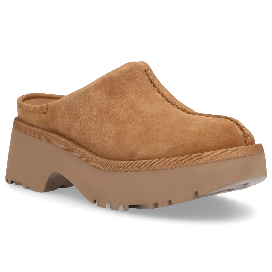 UGG - Clogs NEW HEIGHTS Veloursleder - braun