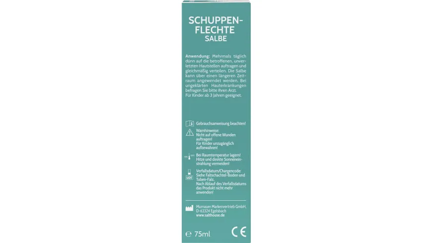 SALTHOUSE Totes Meer Therapie Schuppenflechte Salbe 75 ml