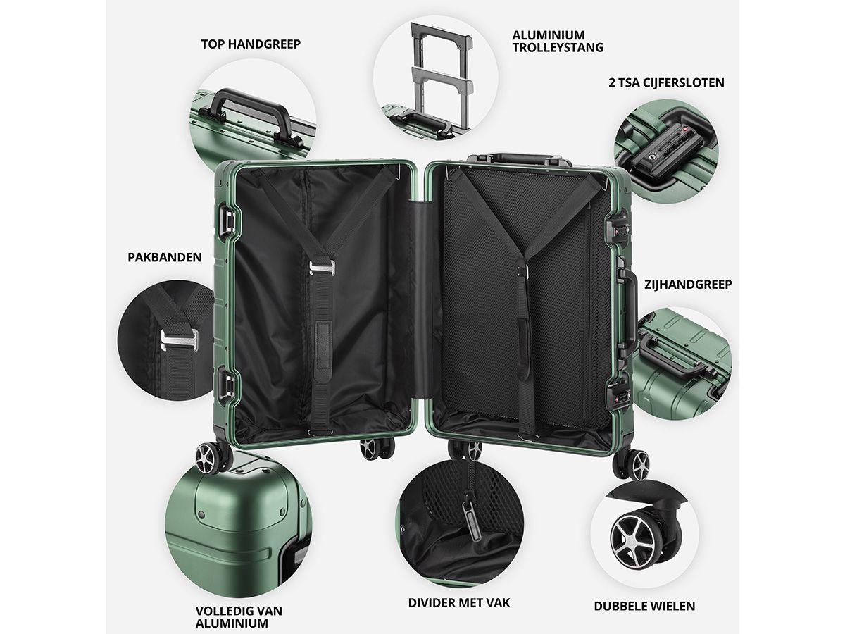 CarryOn ULD 2-teiliges Aluminium Kofferset