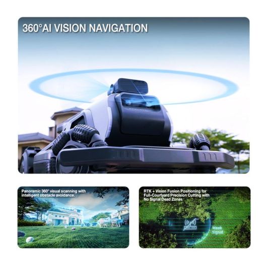 Mașină de tuns iarba robotizată Airseekers Tron - 2400 m² - Wireless - GPS RTK