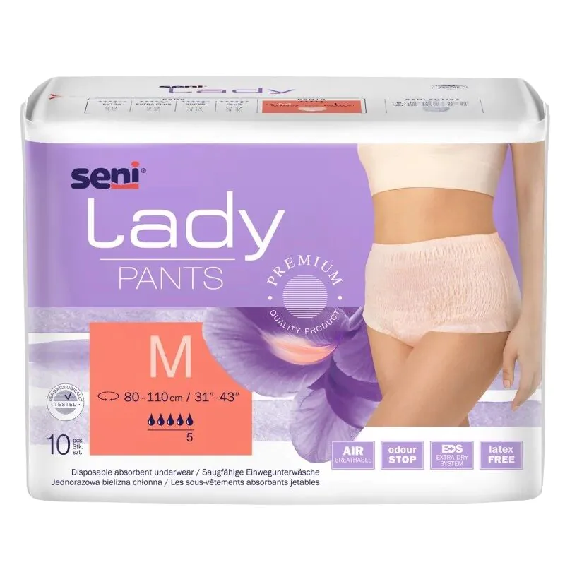 Seni Lady Pants upijajuće gaćice boje breskve Veličina M 80-110 cm