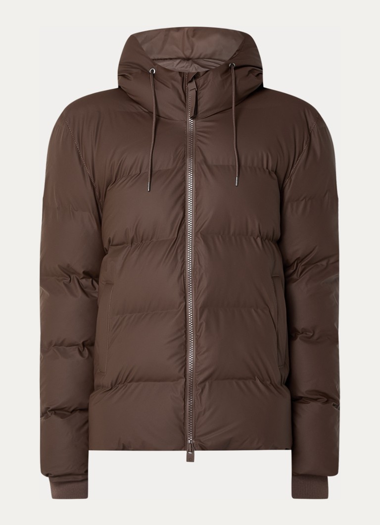 Rains Alta puffer jacket with hood and side pockets