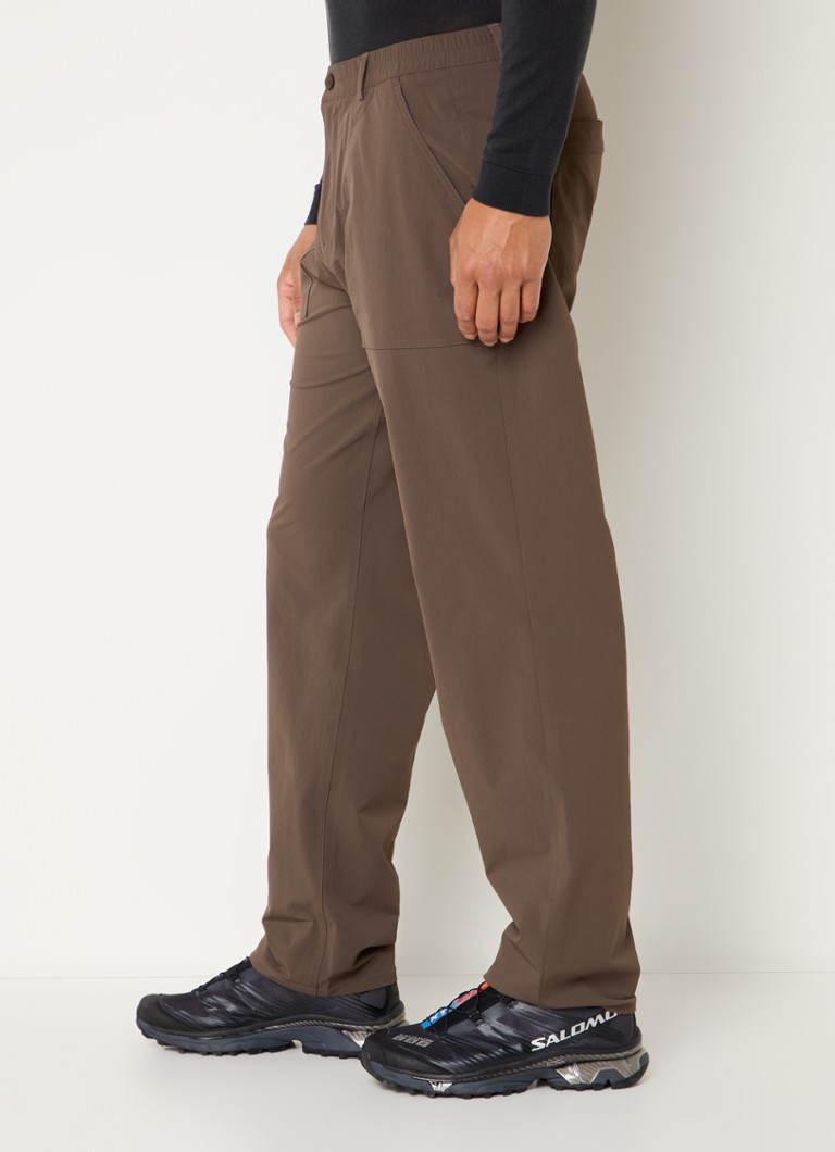Pantaloni chino Sienna Forest, croială slim, buzunare laterale
