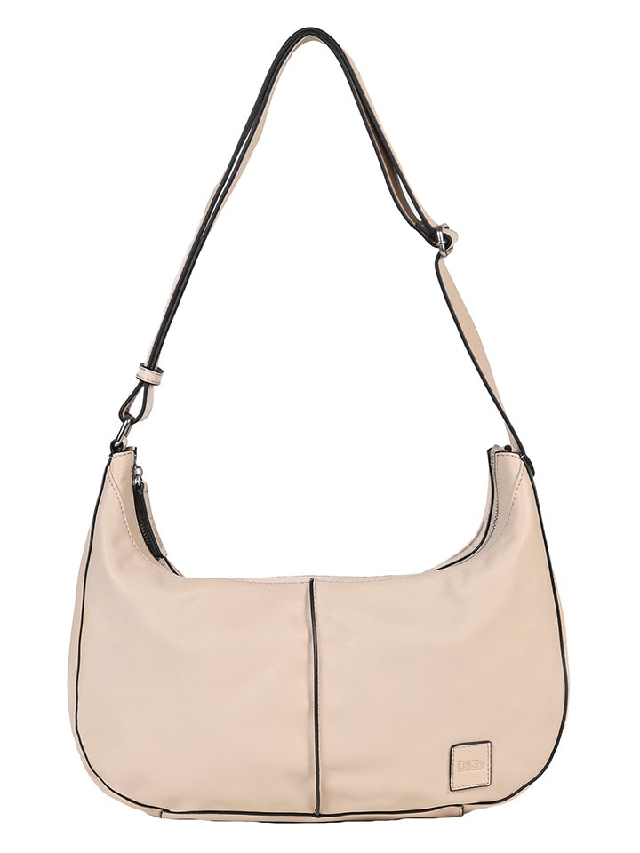 FREDs BRUDER Leder-Schultertasche in Beige - (B)37 x (H)22 x (T)8 cm günstig kaufen onesize
