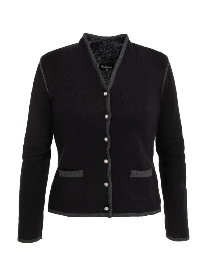 OS-Trachten Strickjacke 457019-0771 in schwarz günstig kaufen