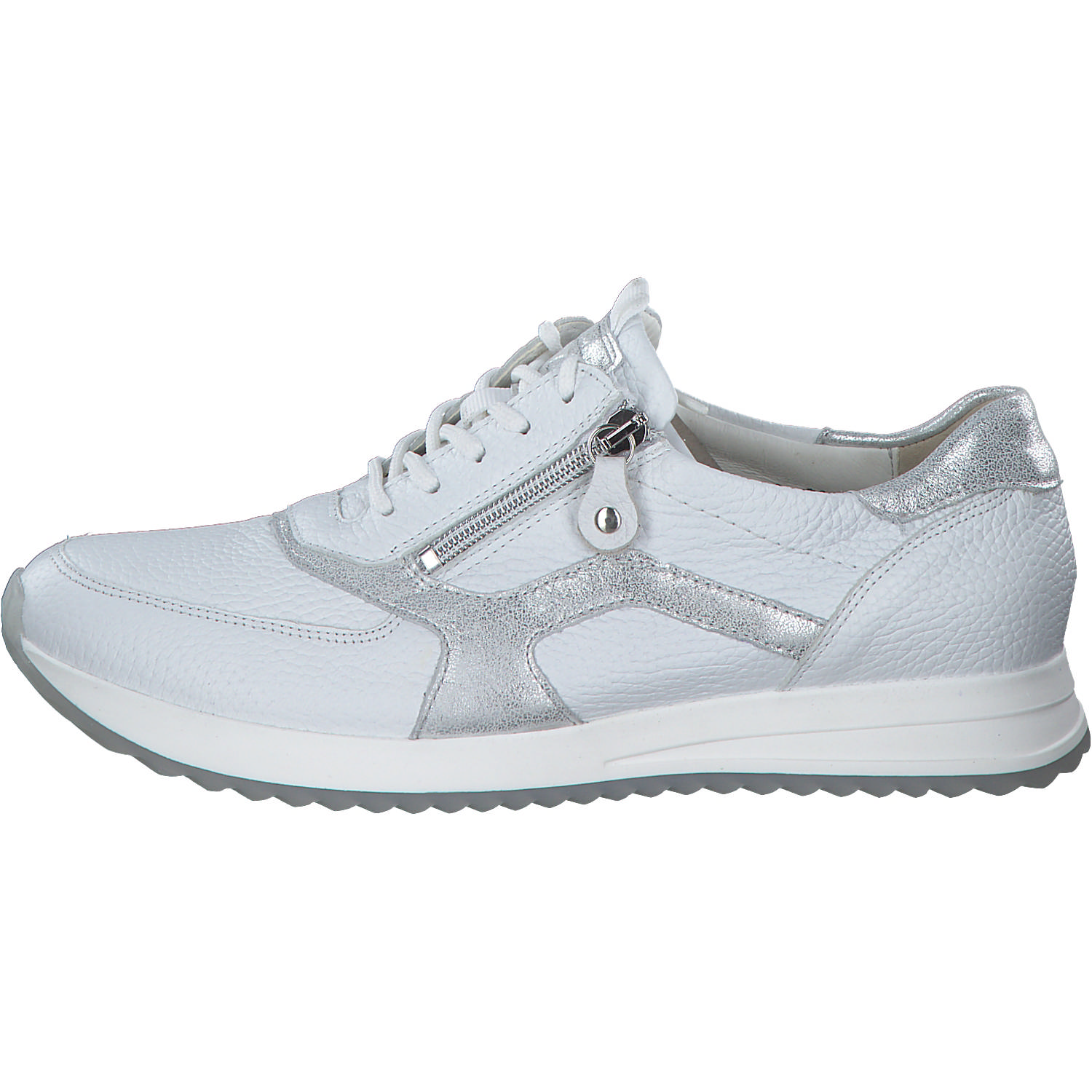 Waldläufer Vicky 752002, Schnürschuhe, Damen, WEISS SILBER