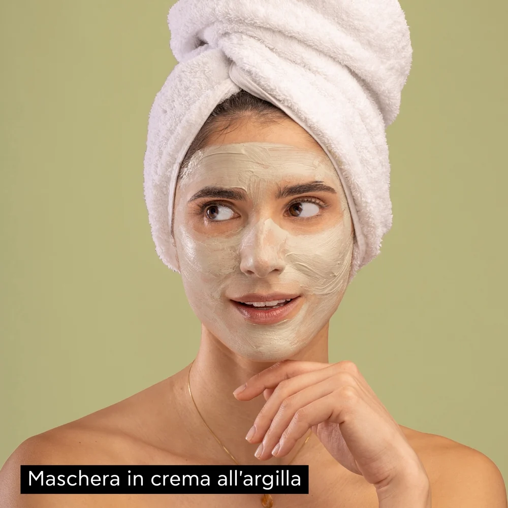 Express Beauty - Dyprensende ansiktsmaske med grønn leire - Rensende ansiktsmaske