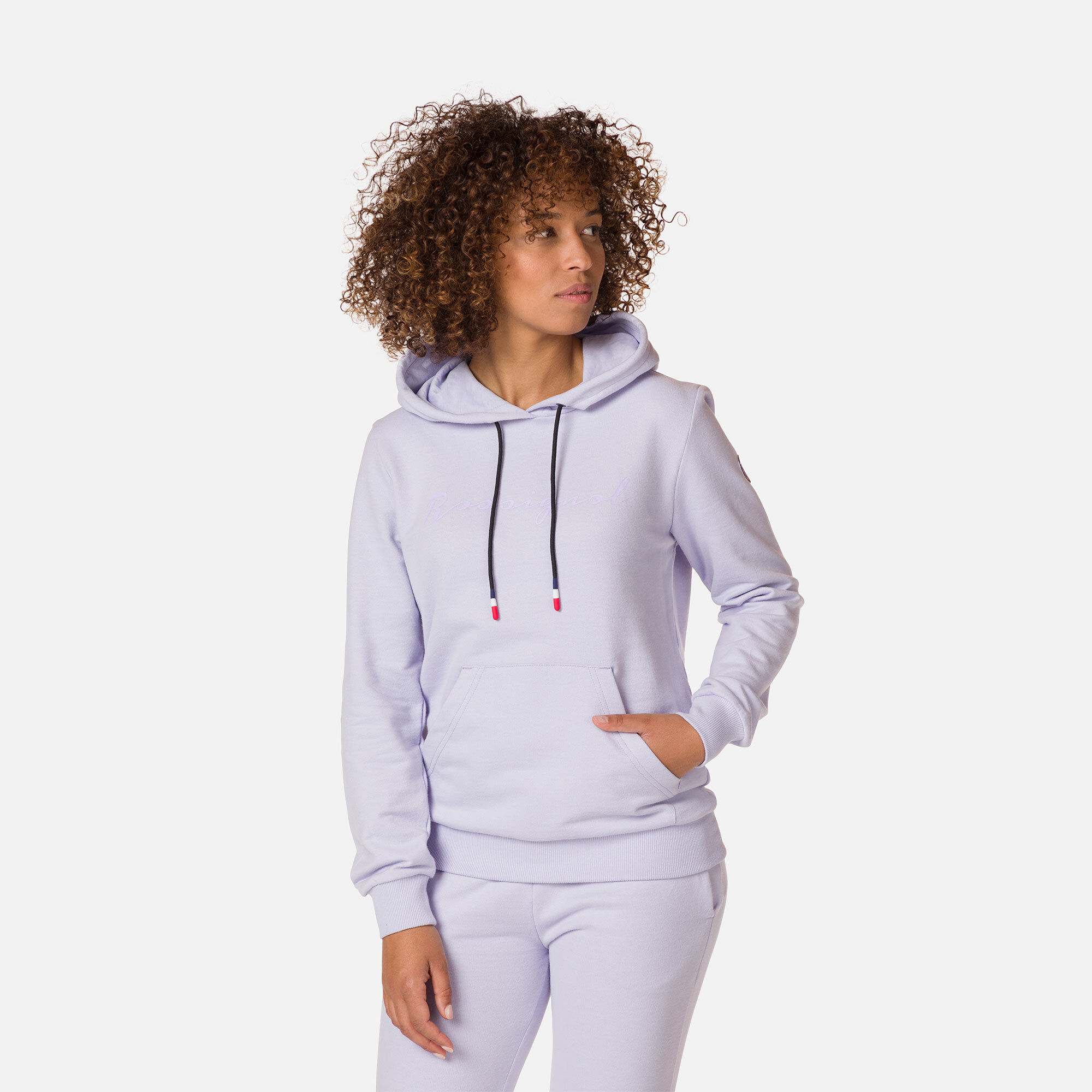 Sweat en coton à capuche Logo Femme