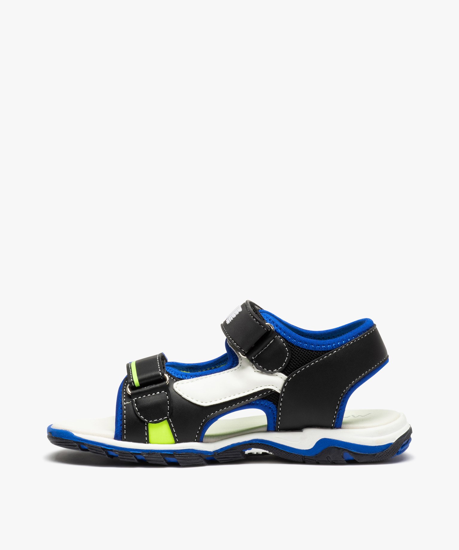 Sandales Garçon tricolores à double scratch - Maui & Sons noir | GEMO
