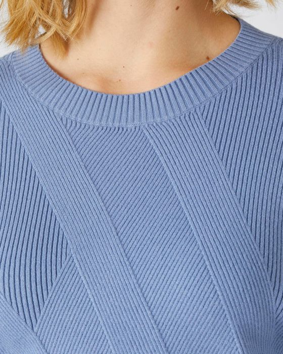 Pull jeu de côtes fantaisie
