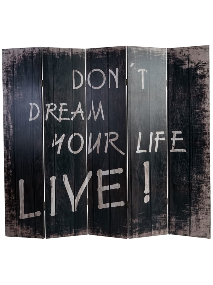 MCW Foto-Paravent im Shabby-Look, 180x200cm, Spruch günstig kaufen onesize