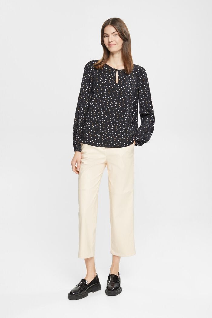Gepunktete Bluse, LENZING™ ECOVERO™