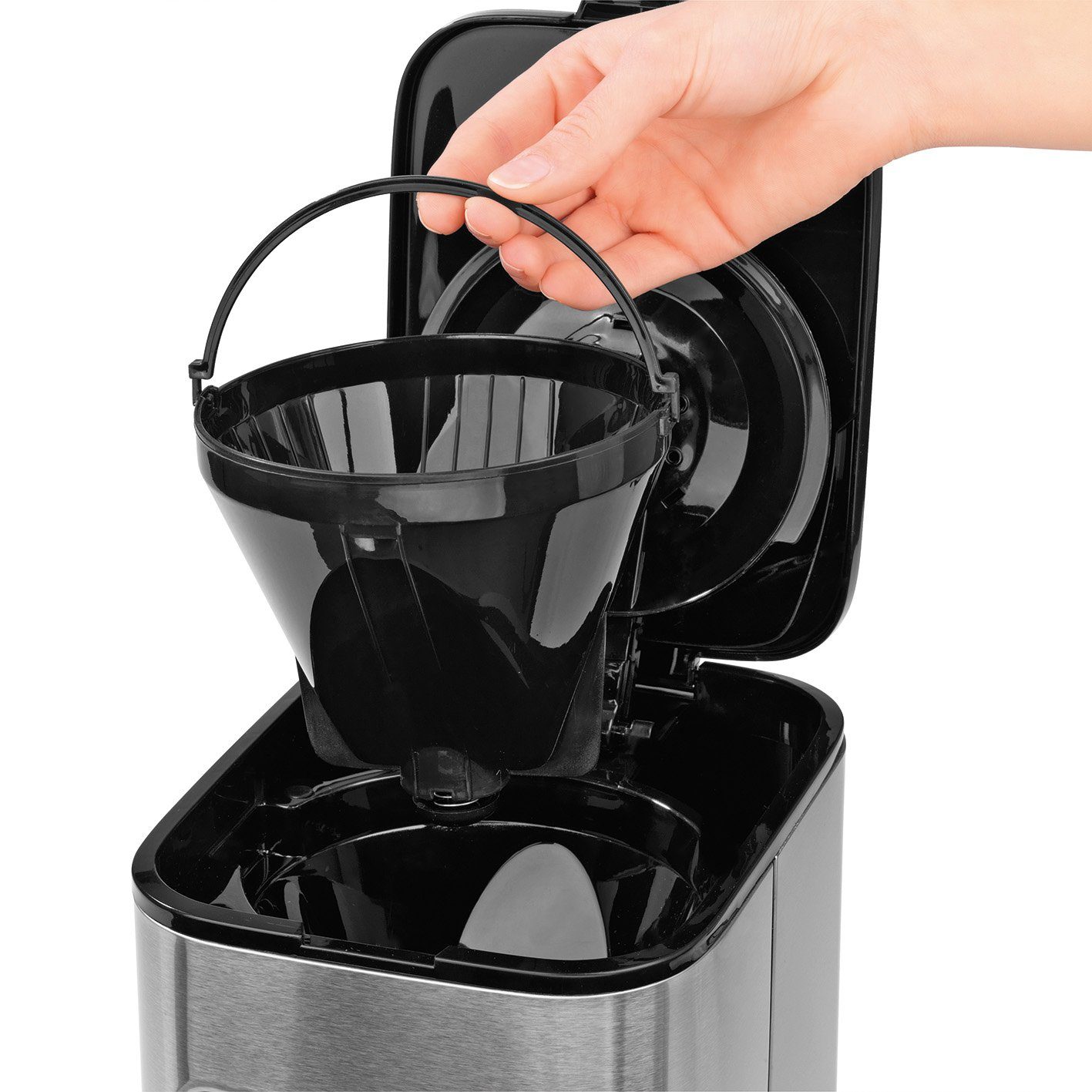 BEEM Filterkaffeemaschine FRESH-AROMA-TOUCH inkl. Thermokanne, 1l Kaffeekanne, 10 Tassen Timer Isolierkanne Permanentfilter