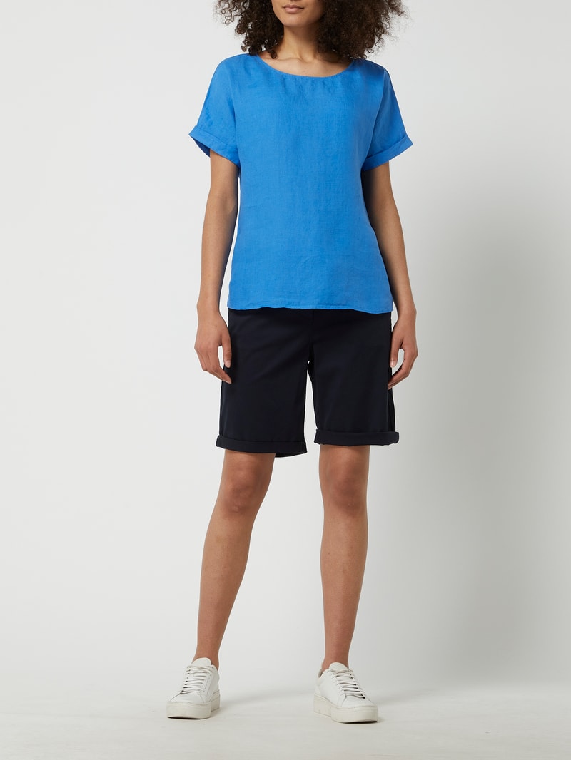 Bermudas mit Gürtel in dunkelblau