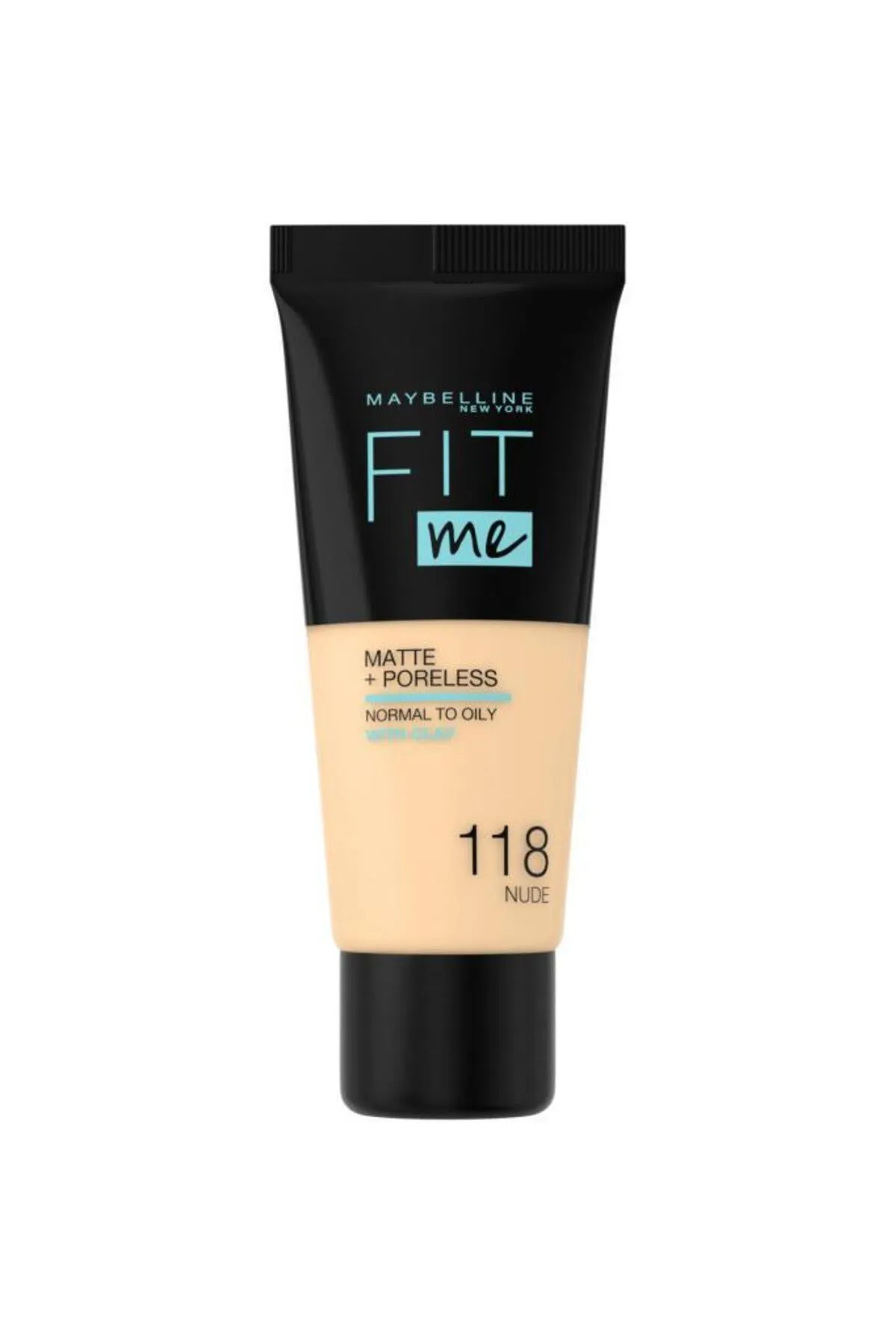 Maybelline New York  Fit Me Matte Poreless Foundation – 118 Nude