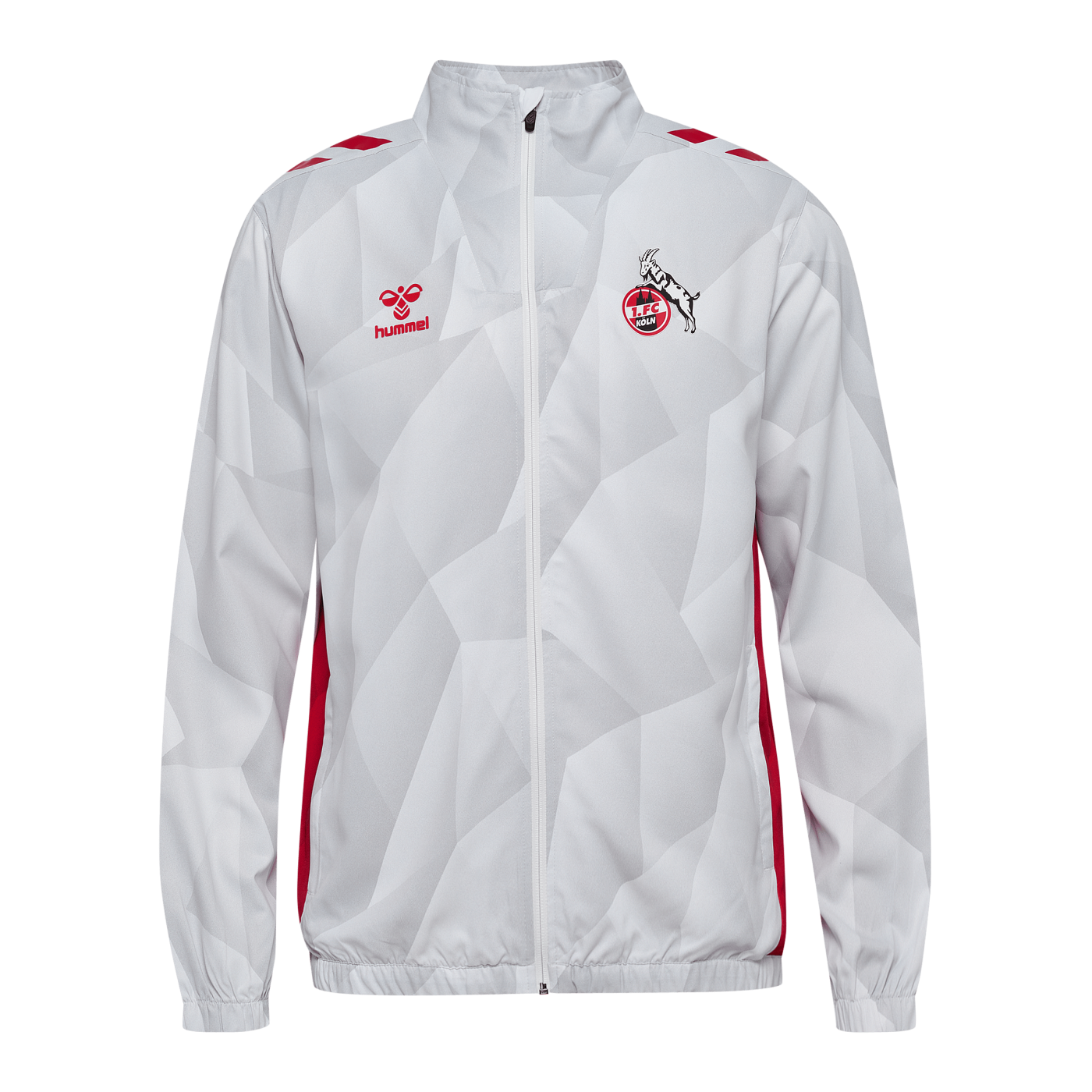 Hummel 1. FC Köln Prematch Jacke 2024/2025 Weiss F9402