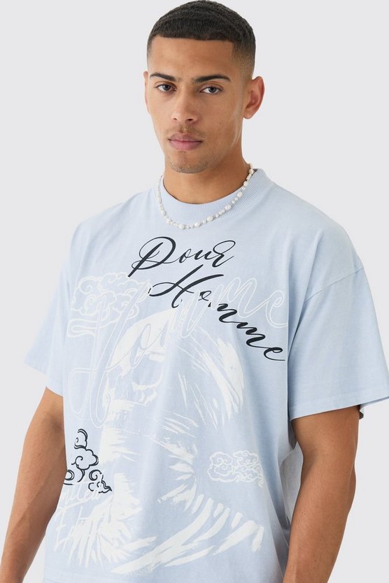 Oversize Totenkopf-Print