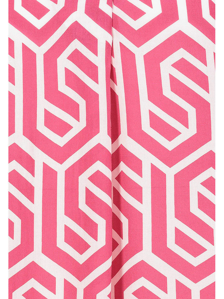 Fresh Made Blusentop in Pink/ Weiß günstig kaufen