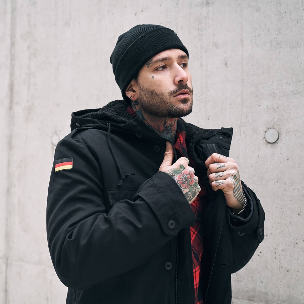 BW Parka with Flag