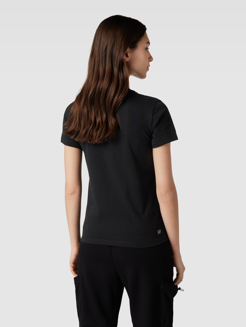 T-Shirt mit Rundhalsausschnitt in schwarz