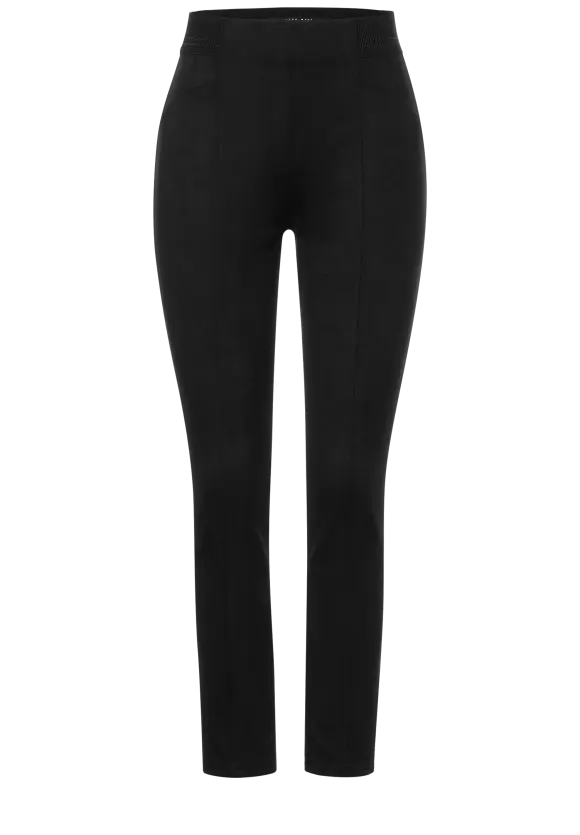 Street One Skinny Hose in Velour Optik