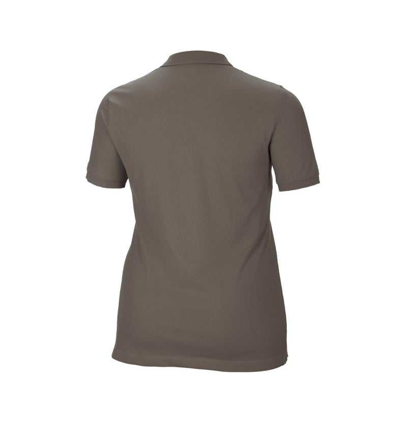 e.s. Piqué-Polo cotton stretch, Damen, plus fit