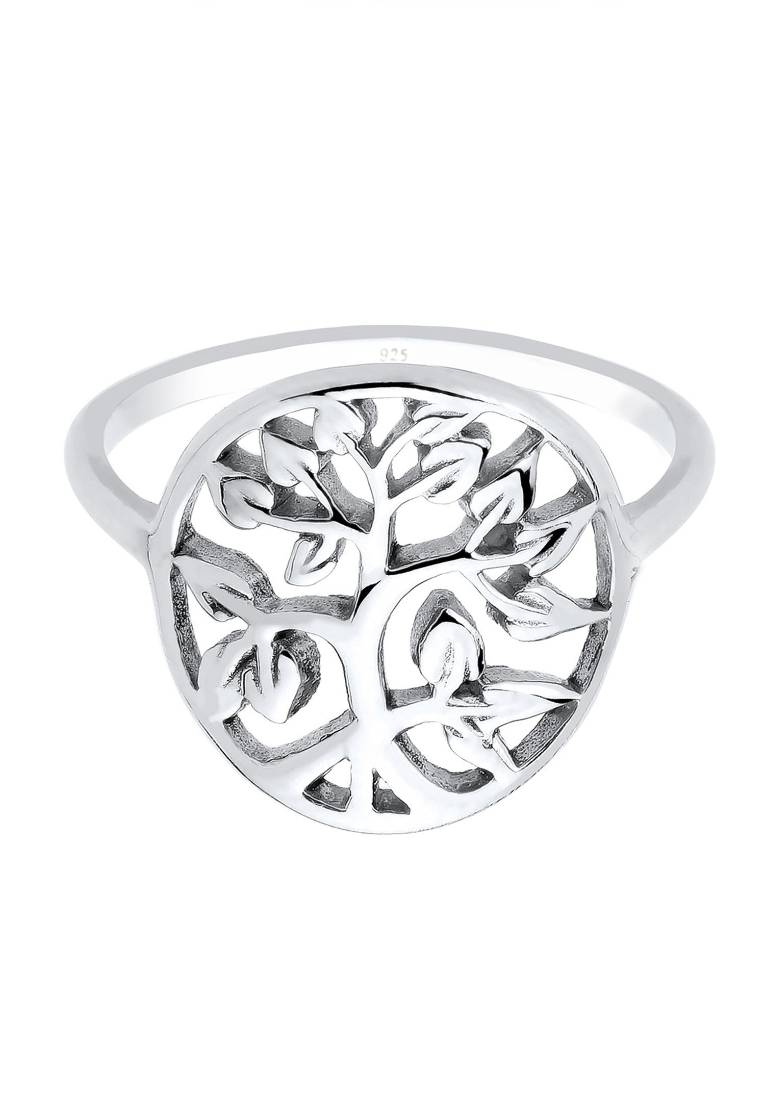 Pendentif Elli pour femme, orné d'un symbole floral d'arbre de vie, en argent sterling 925.