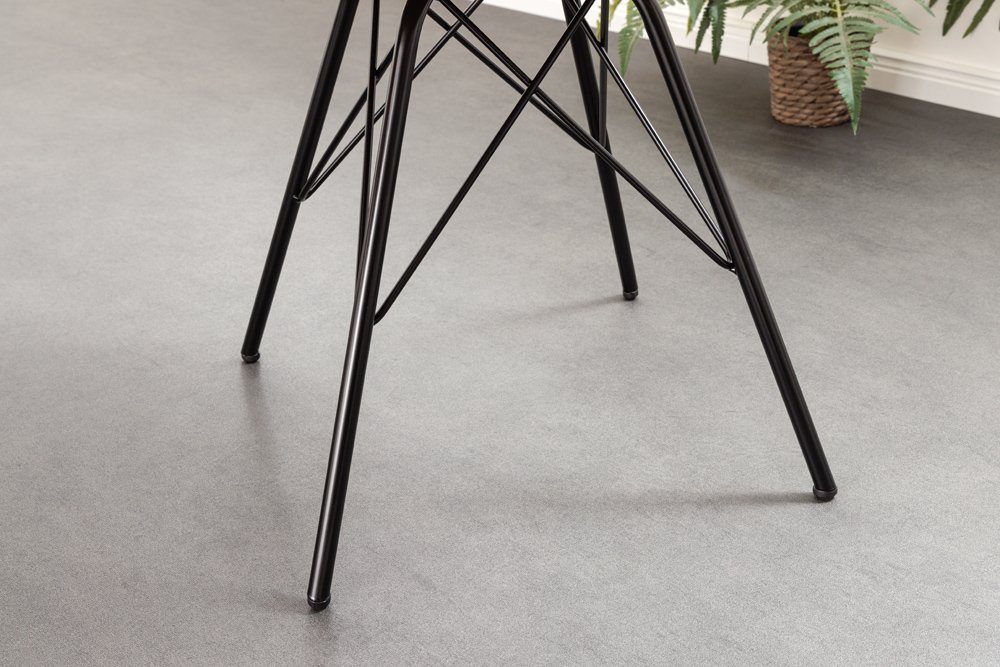 riess-ambiente Polsterstuhl SCANDINAVIA MEISTERSTÜCK grün / schwarz (Einzelartikel, 1 St), Esszimmer · Cord · Metall · Wohnzimmer · Retro Design