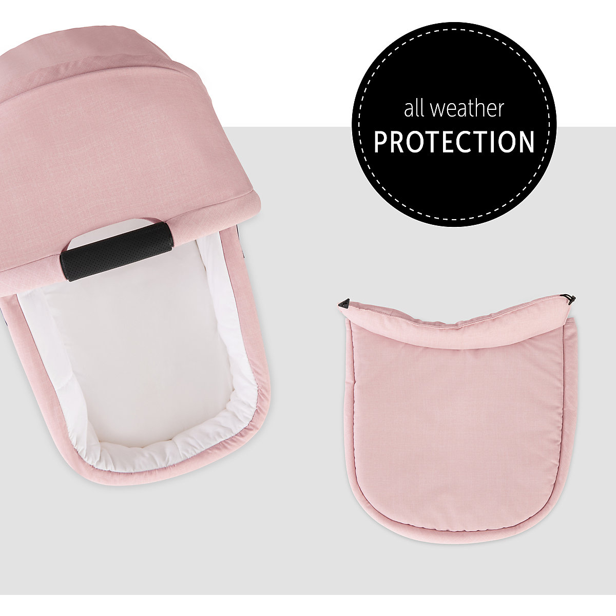 Kinderwagenaufsatz Colibri, Melange Rose