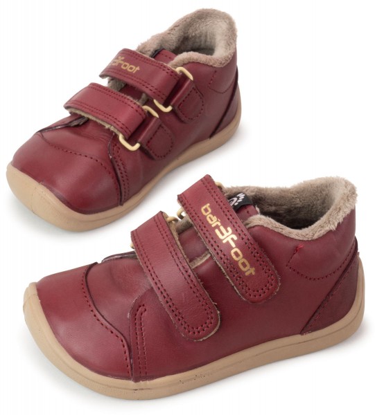 bar3foot Elf ~ Step MidCut Sneaker Warm + Tex ~ Bordeaux