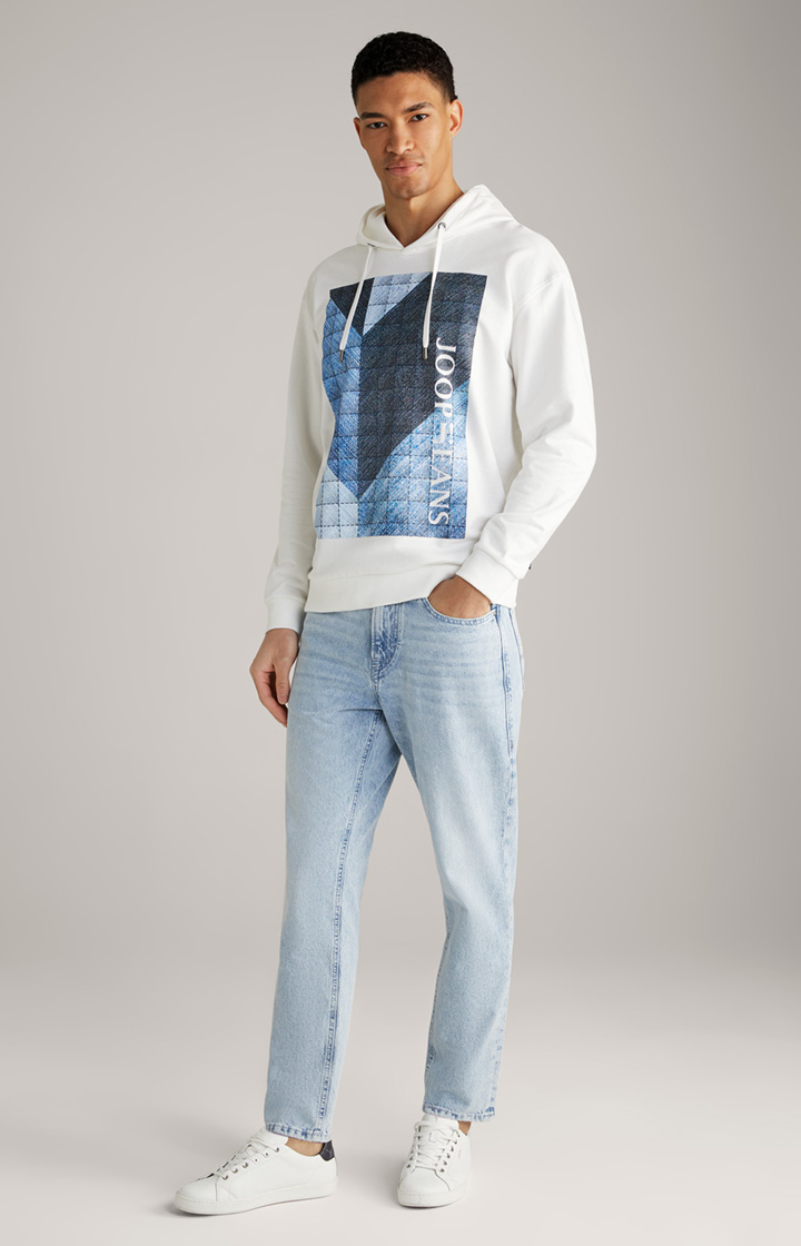 Baumwoll-Hoodie Spike in Offwhite