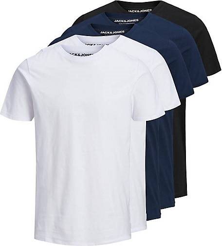 JACK & JONES T-Shirt JJEORGANIC BASIC TEE O-NECK 5PK 5er Pack