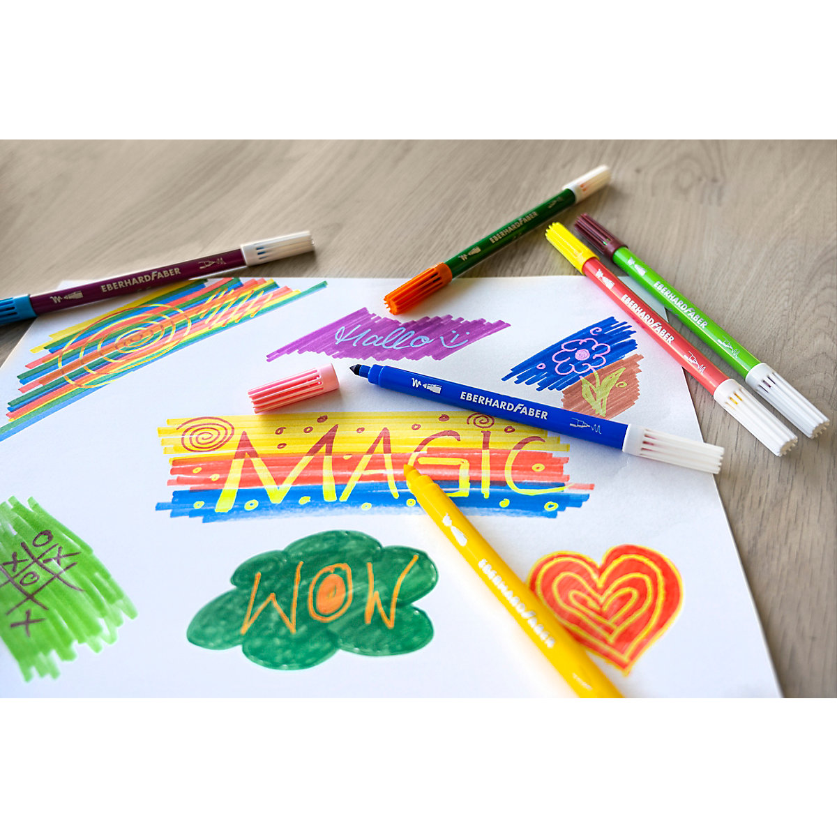 Mini Kids Zaubermarker, 9 & 1 Farben