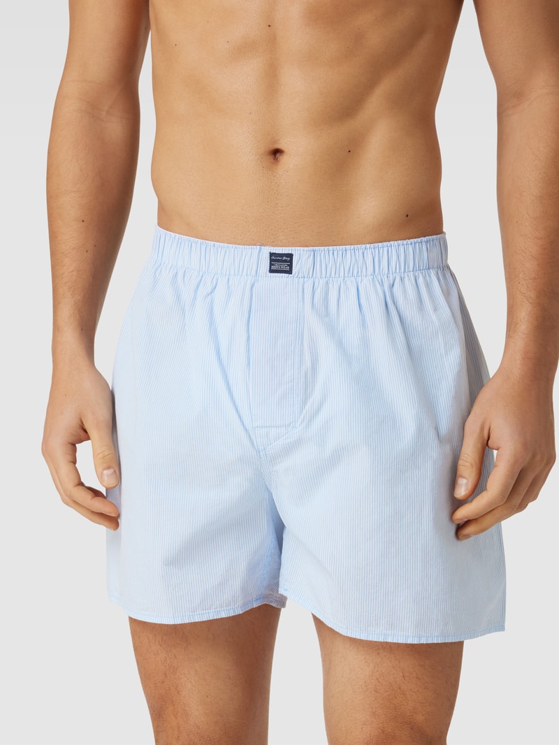 Boxershorts mit Allover-Muster im 3er-Pack in hellblau