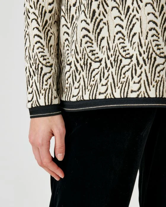 Sweat-shirt maille jacquard