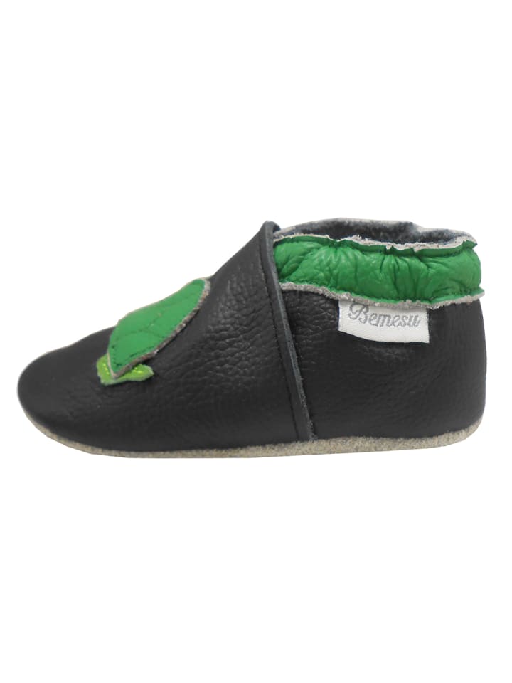 Yalion Leder-Krabbelschuhe 